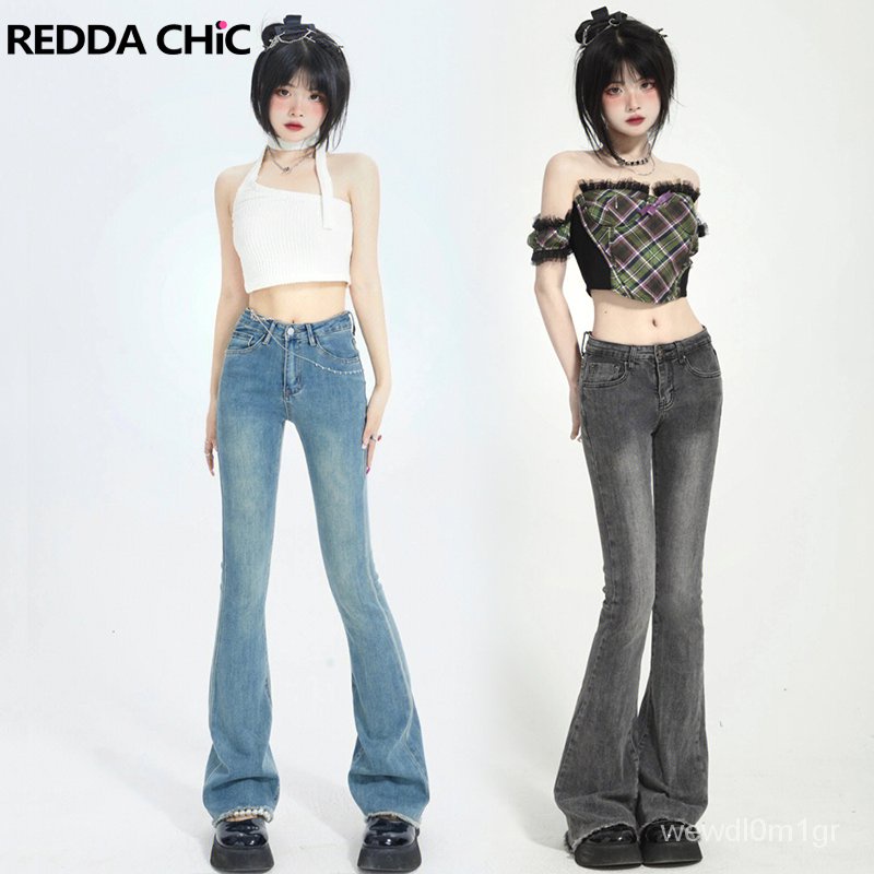 REDDACHiC Stretchy Flared Y2k Jeans Women Acubi Fashion Pants Boot Cut ...