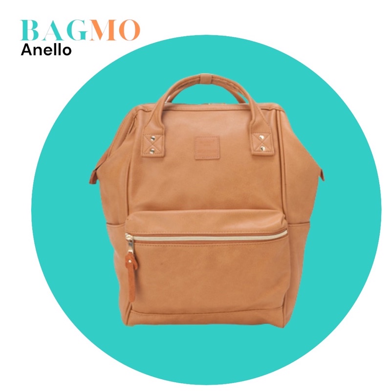 anello camel leather regular sized backpack Anello PU Leather Backpack Rucksack Regular Size AT-B1211