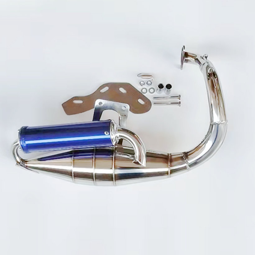 Complete Rear Exhaust Pipe Muffler Silencer System For Honda 2T DIO 50