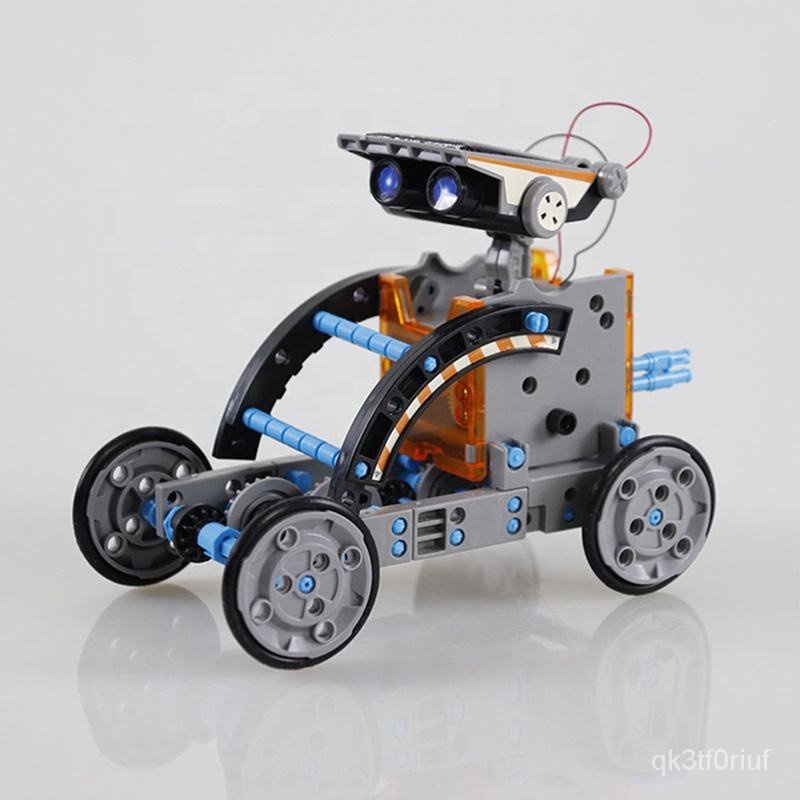 China Produce Solar Robot Kit For Kids 13 In 1 Solar Power Robot 12in