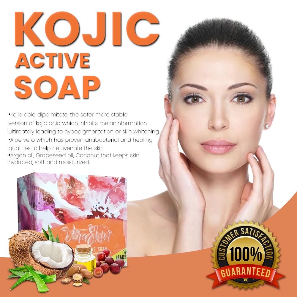 Veraskin Kojic Active Soap Whitening Soap Rejuvenating Soap