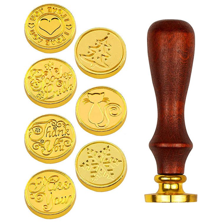 Wax Stamp 3D Dry Blank Embossing Handles Custom Sealing Wedding Wax