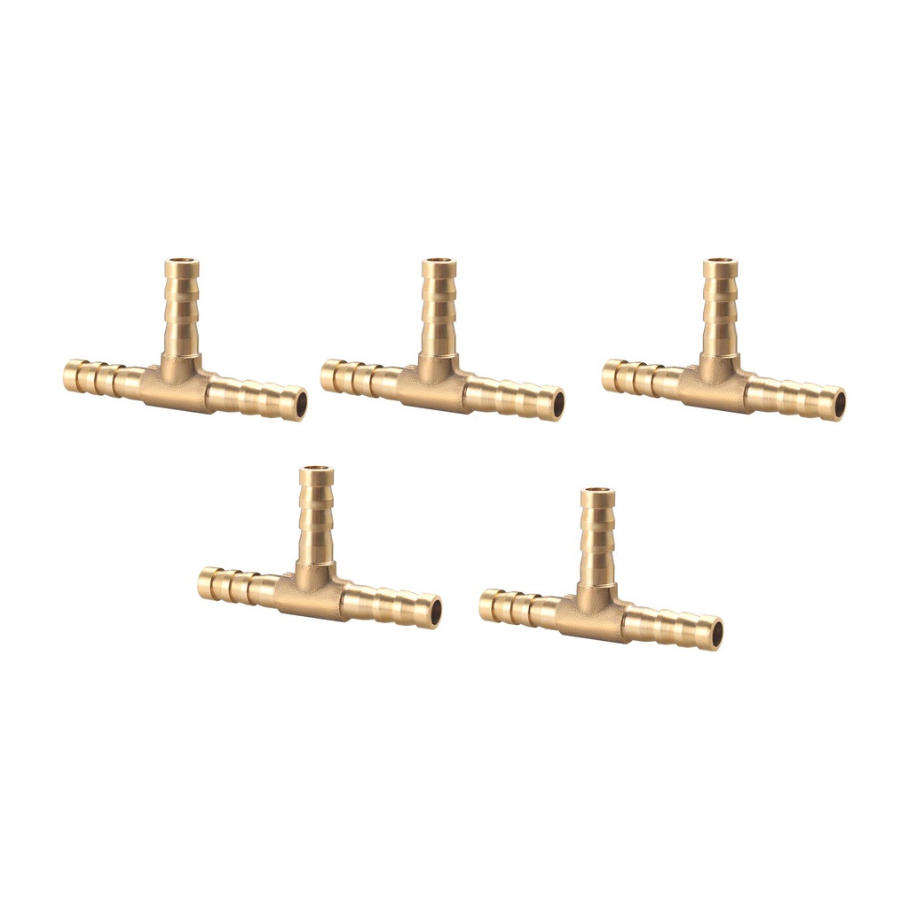 Brass Barb Hose Fitting T Shape 3 Way 4mm 5mm 6mm 8mm 10mm 12mm 16mm