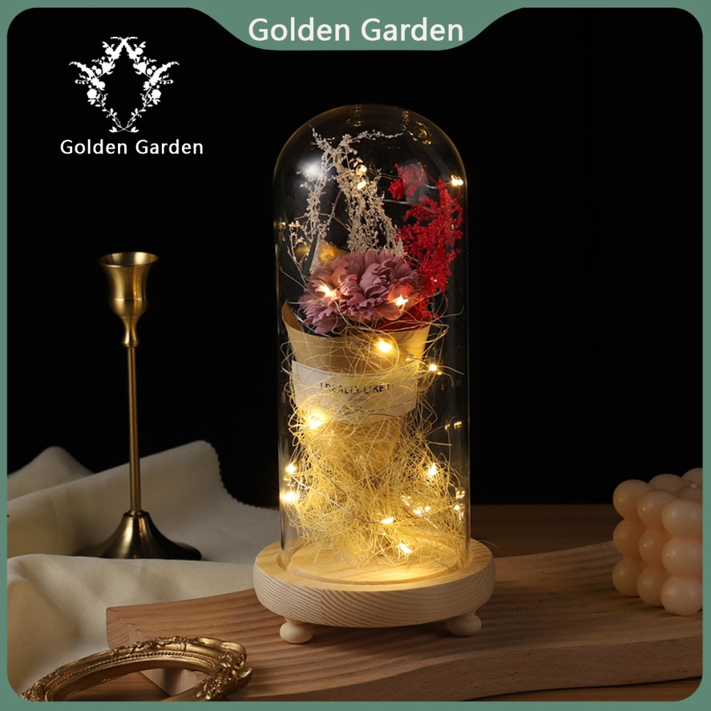 dried flowers with vaseArtificial Flowers rose dried flowers Enchanted