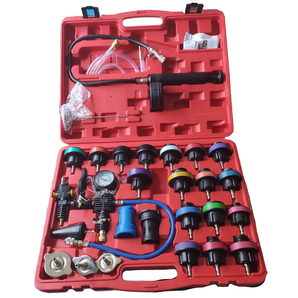 28Pcs Radiator Pressure Tester Vacuum Type Cooling System Test Detector ...