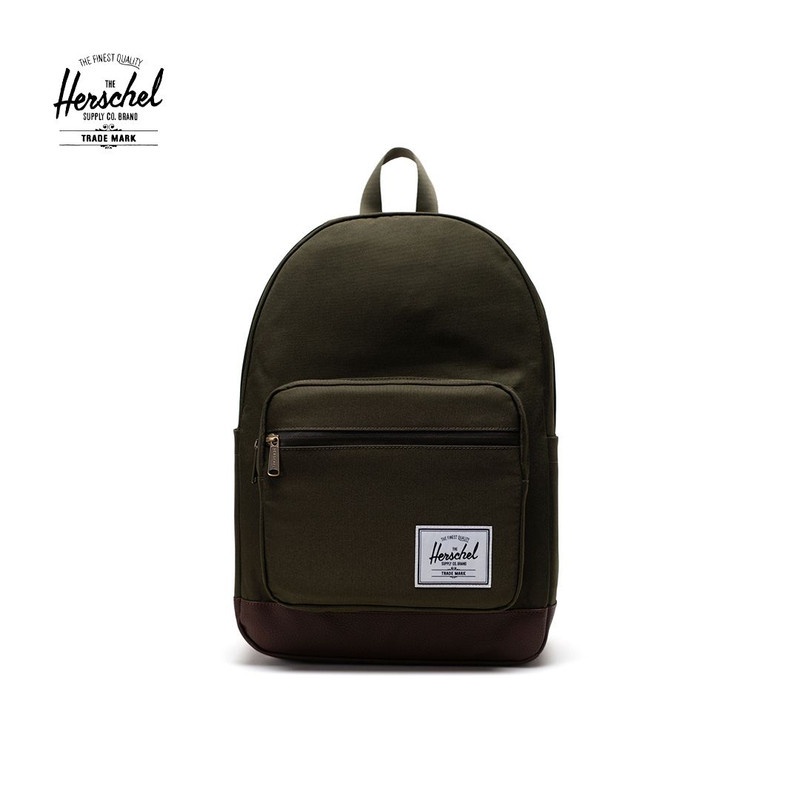 Herschel Pop Quiz Backpack Ivy Green/Chicory Coffee Us 30L | Shopee ...