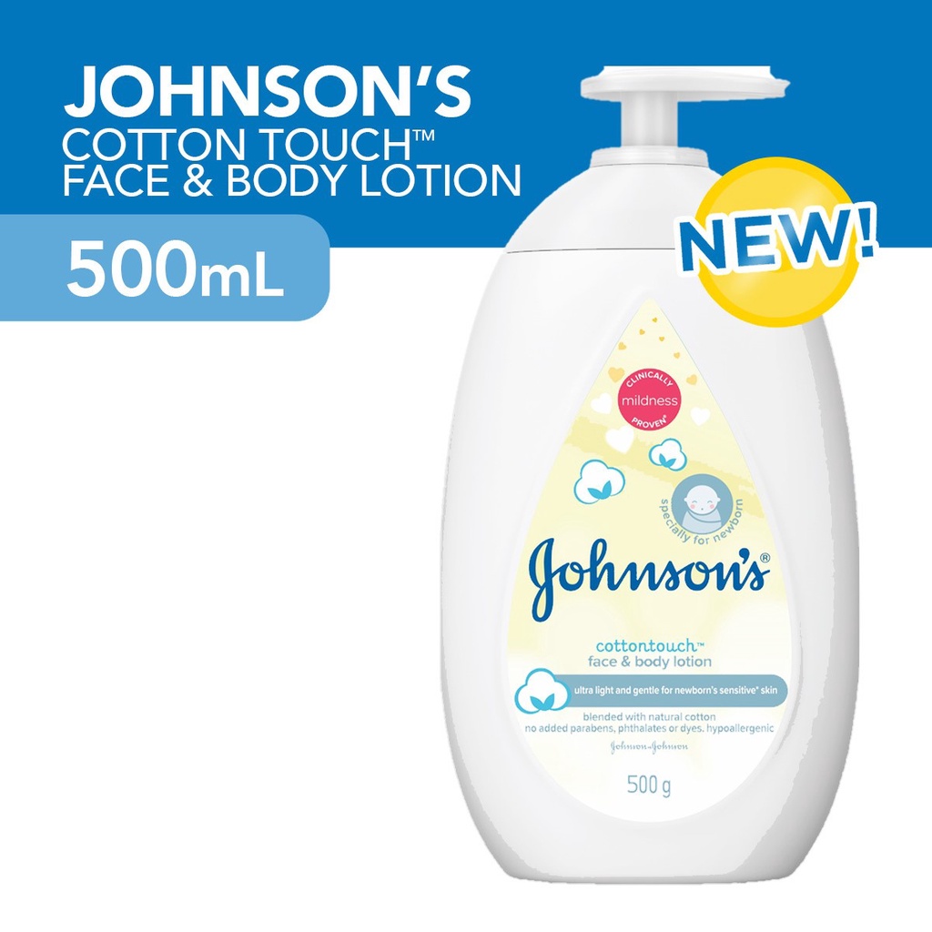 JOHNSON'S, COTTON TOUCH FACE & BODY LOTION 500ML