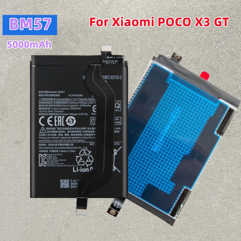 ☌Replacement Original xiaomi MI Poco X3 GT , Poco X3 Pro X3 Battery