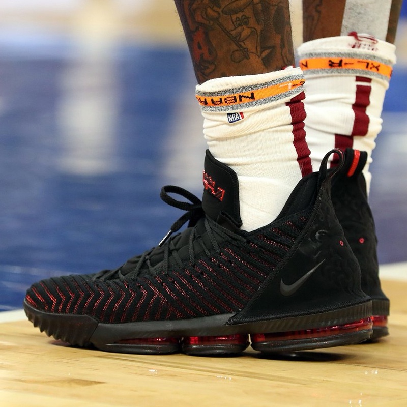 Lebron 16 cheap black red