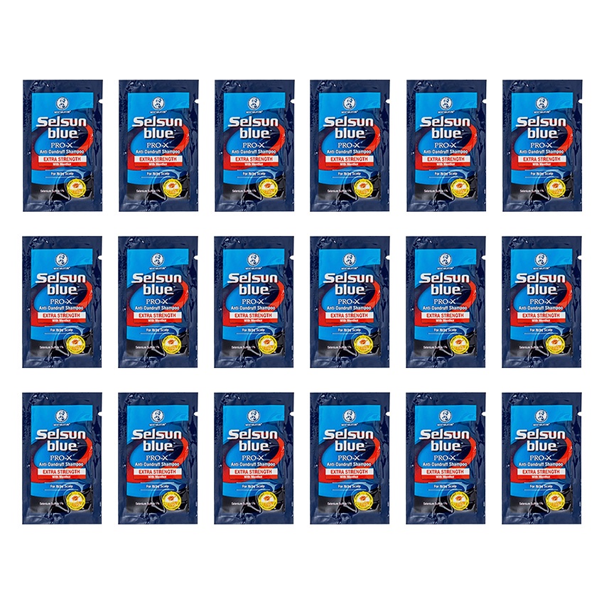 Selsun Blue Pro-X Anti-Dandruff Shampoo Sachet (18-PACK) | Shopee ...