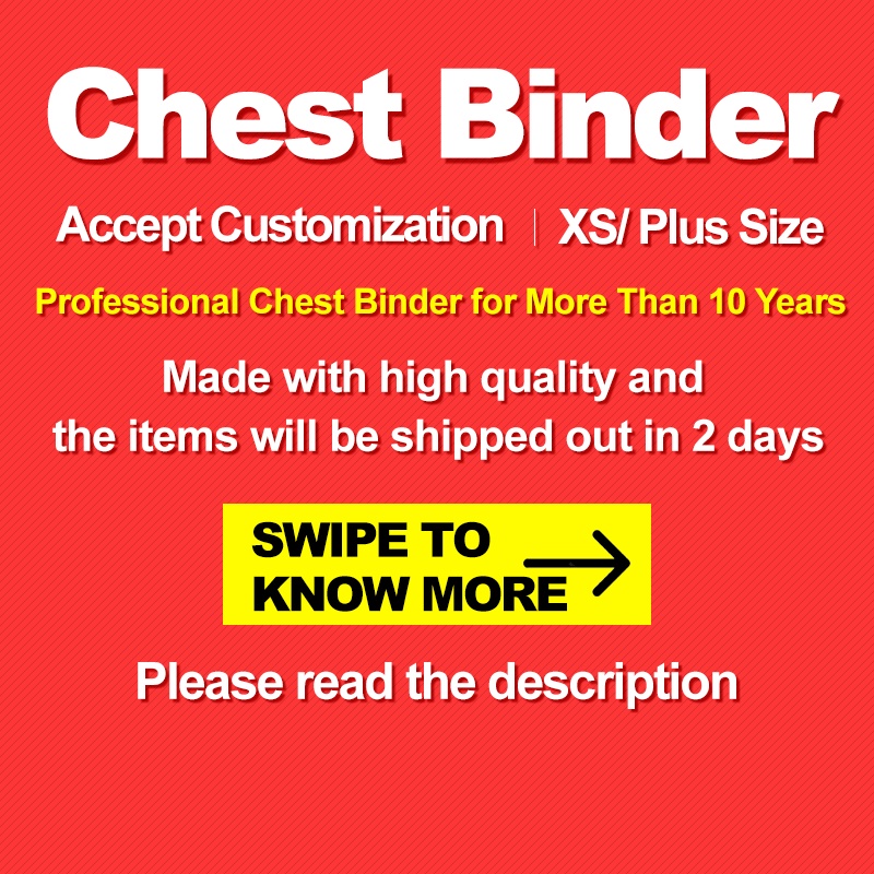 [Customize] Pullover/Buckle/Zipper/Tube Shapewear Chest Binder Sports