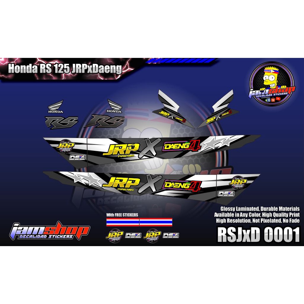 RS 125 Carb Type JRP / Nice Decals - Limited Design | Shopee Philippines