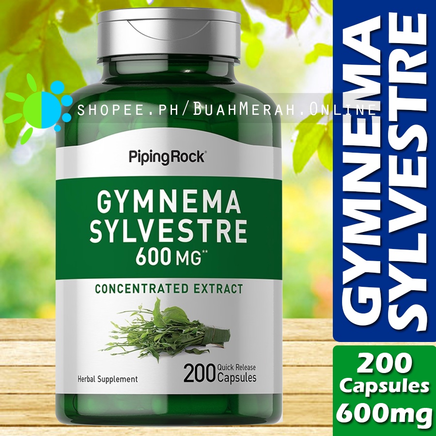 GYMNEMA SYLVESTRE 600mg x 200 Capsules Concentrated Leaf Extract ...