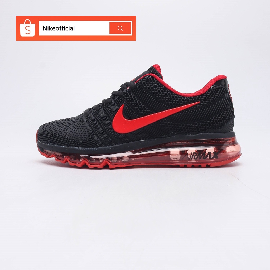 Nike air max red and best sale black 2017