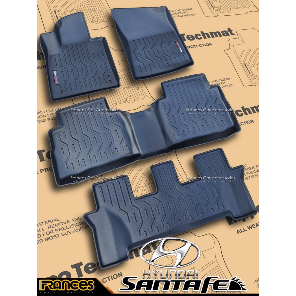 Hyundai Santa Fe 2019 2023 PRO Series Hippo Deep Dish Matting Thailand