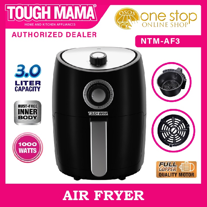 Tough Mama Original 3L Rust Free Air Fryer w/ Double Safety Cut Off