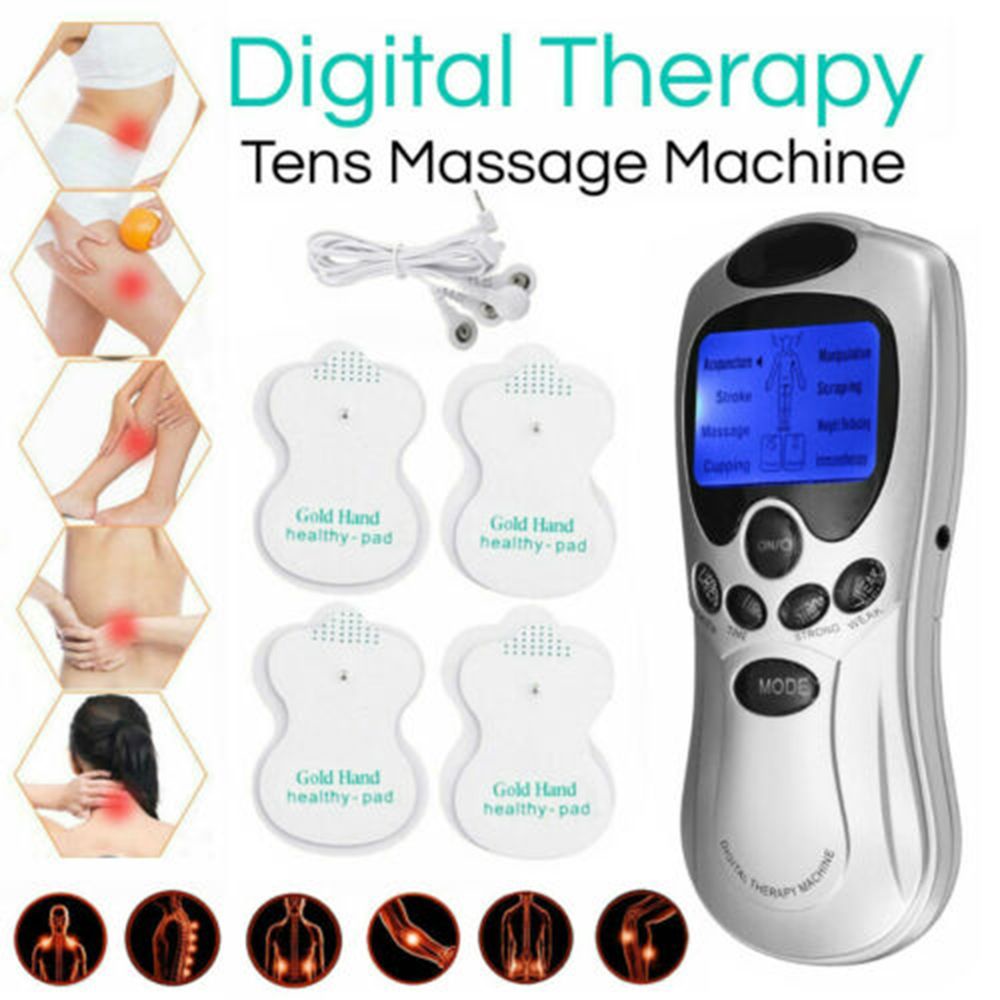 Electric Tens Unit Machine Pulse Massager Muscle Stimulator Therapy ...