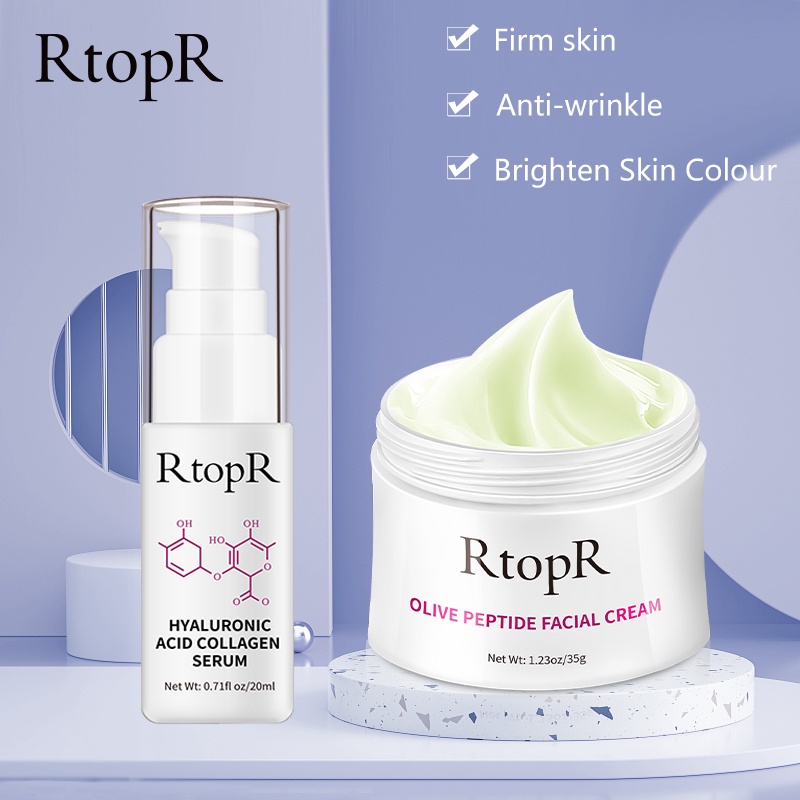 RtopR Skin Care Set Olive Peptide Firming AntiWrinkle Cream 35g
