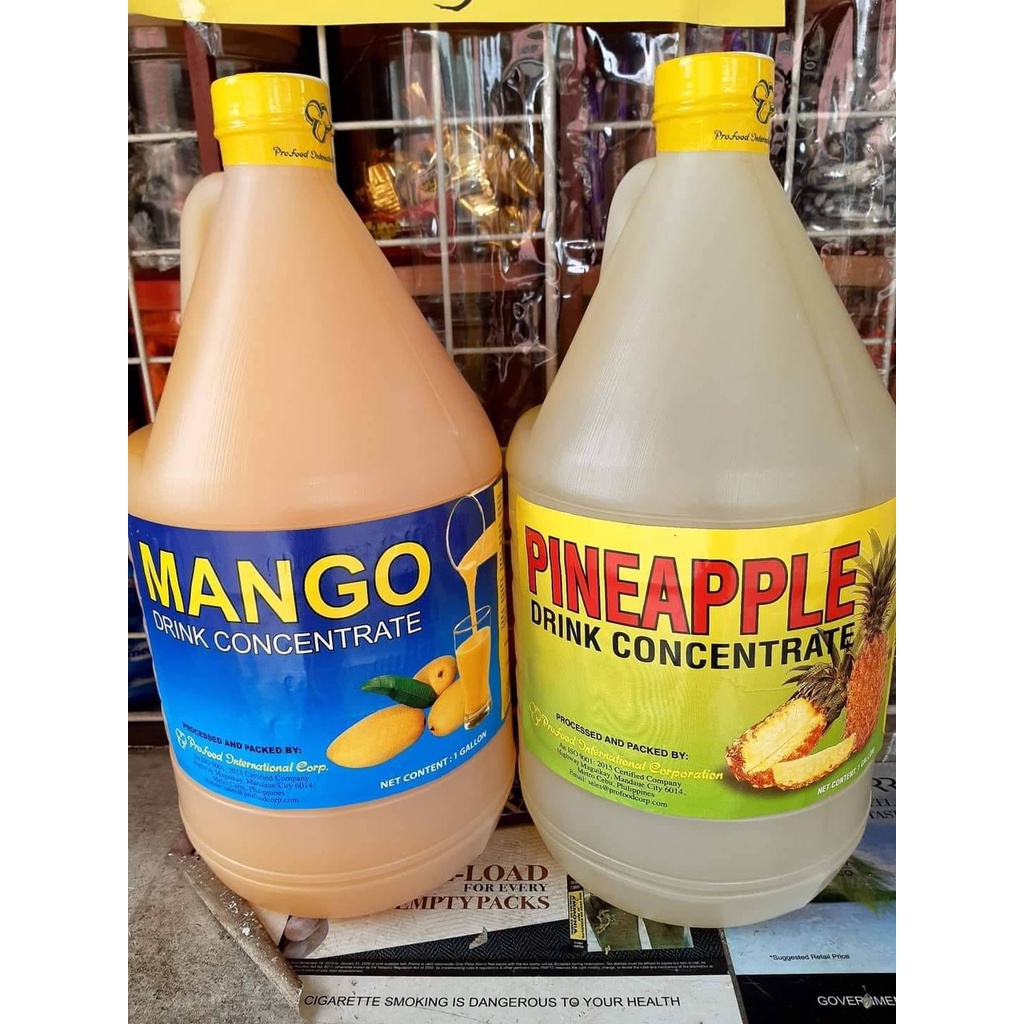 Plora Shop Pure Mango Juice Concentrated/and Pineapple Juice