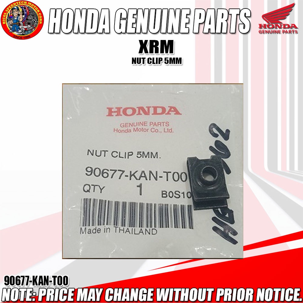 XRM NUT CLIP 5MM (HPI) (Genuine: 90677-KAN-T00) | Shopee Philippines