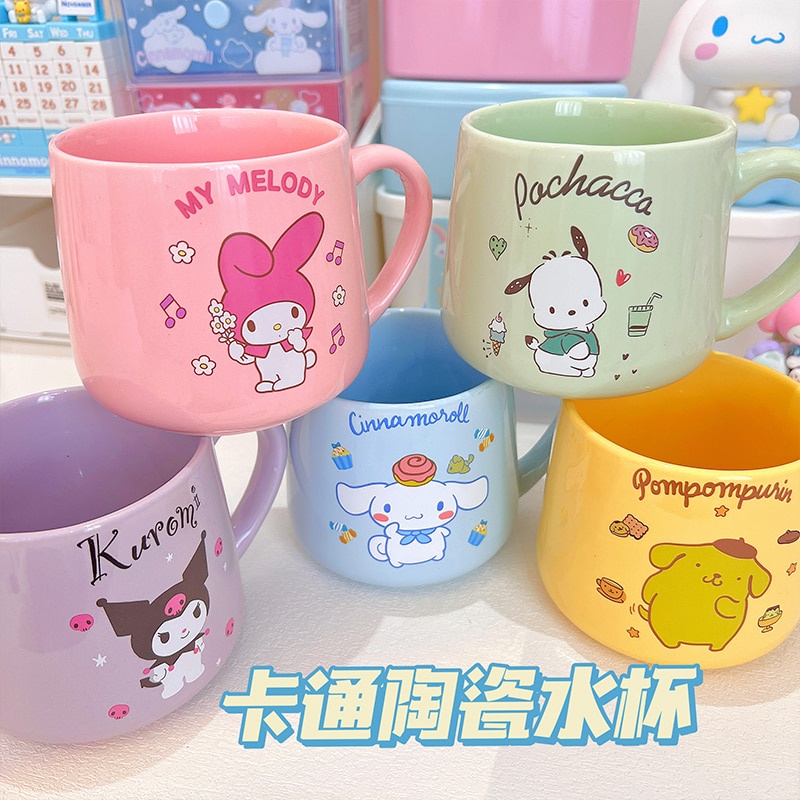 rxTP Kawaii Kuromi My Melody Cinnamoroll Cartoon Print Ceramic ...