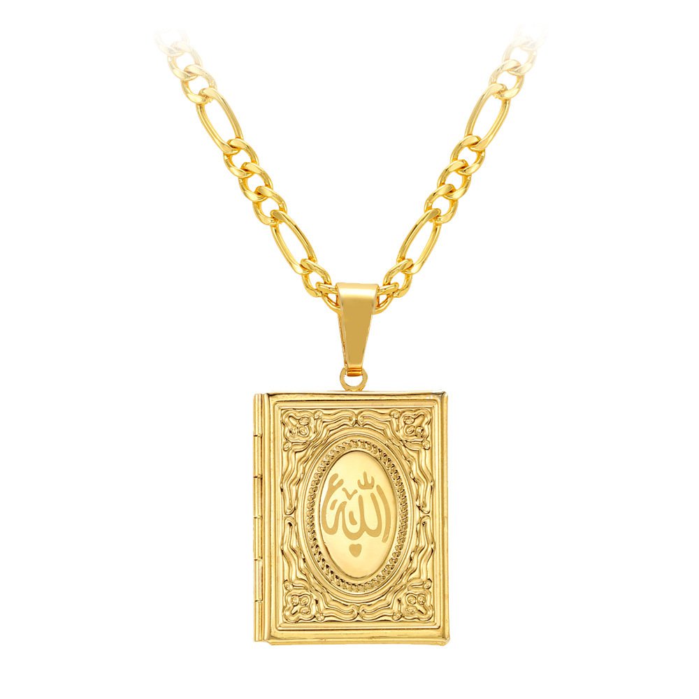 Hot sale several muslim islamic religious dubai gold chain necklace ...