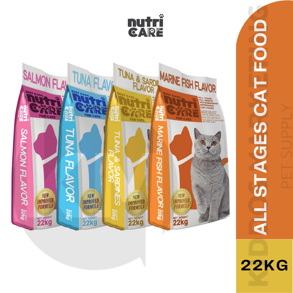 Nutricare Pure Natural Dry Food All Stages Cat Food in Sack 22kg