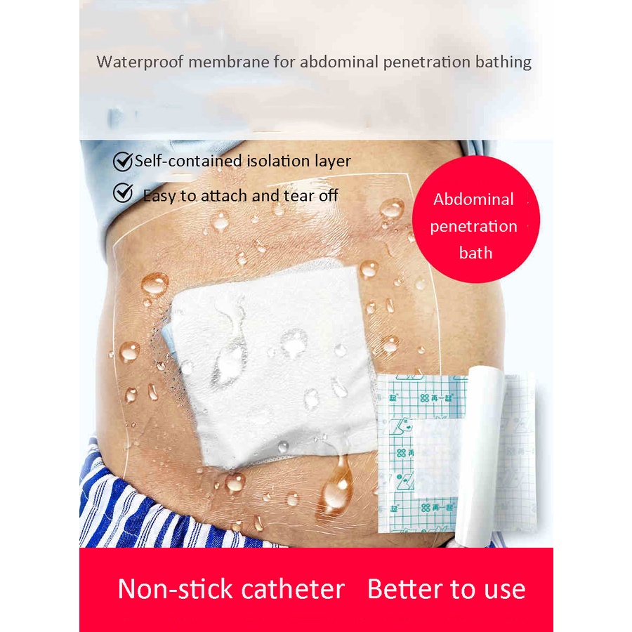 apjo Abdominal Dialysis Bath Sticker Waterproof Film After Medical