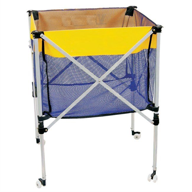 Premium Quality Wheeled Ball Cart Sturdy Aluminium Frame Ball Storage