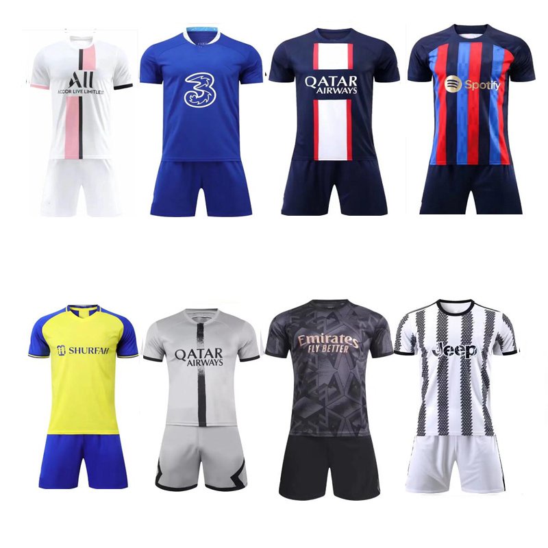 2023 2024 Wholesale Soccer Team Jerseys Uniform Set Custom Club Logo