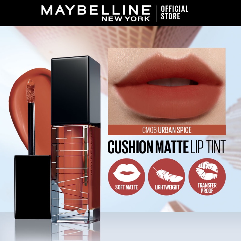 Maybelline Sensational Cushion Matte Lip Tint (6.4mL) Matte, Cheek