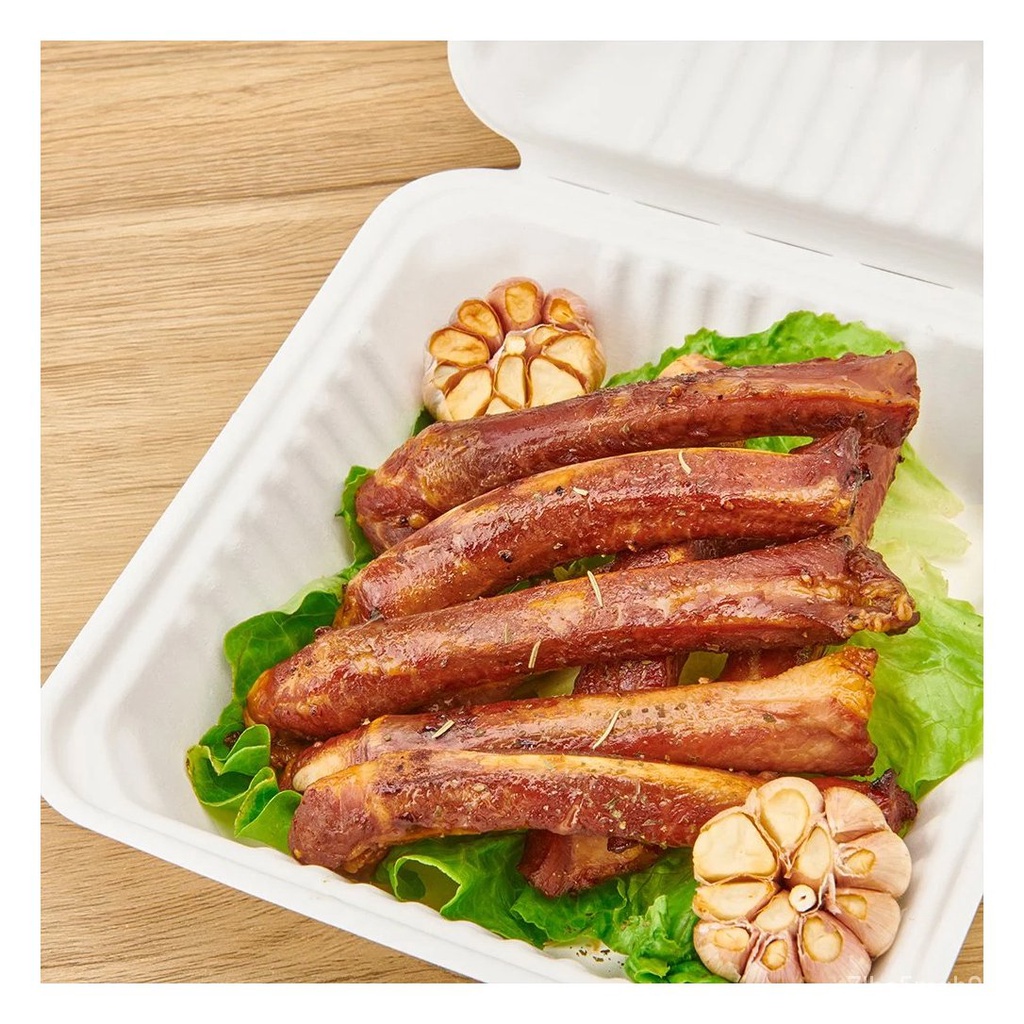 Biodegradable Clamshell Box Packaging Disposable Microwave Sugarcane ...
