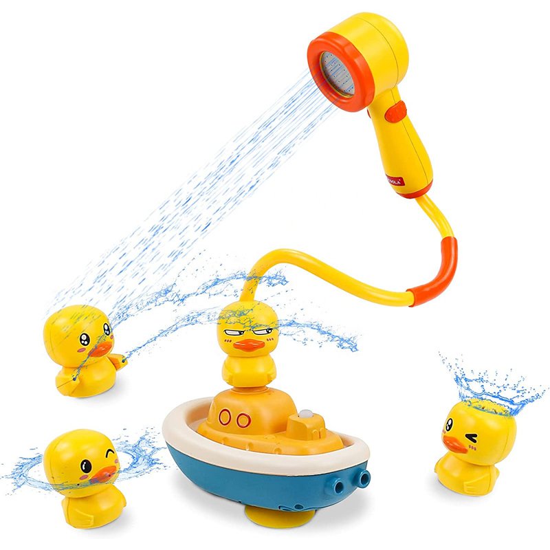 Best Seller Baby Floating Bathtub Toys Electric Duck Shower Head Water