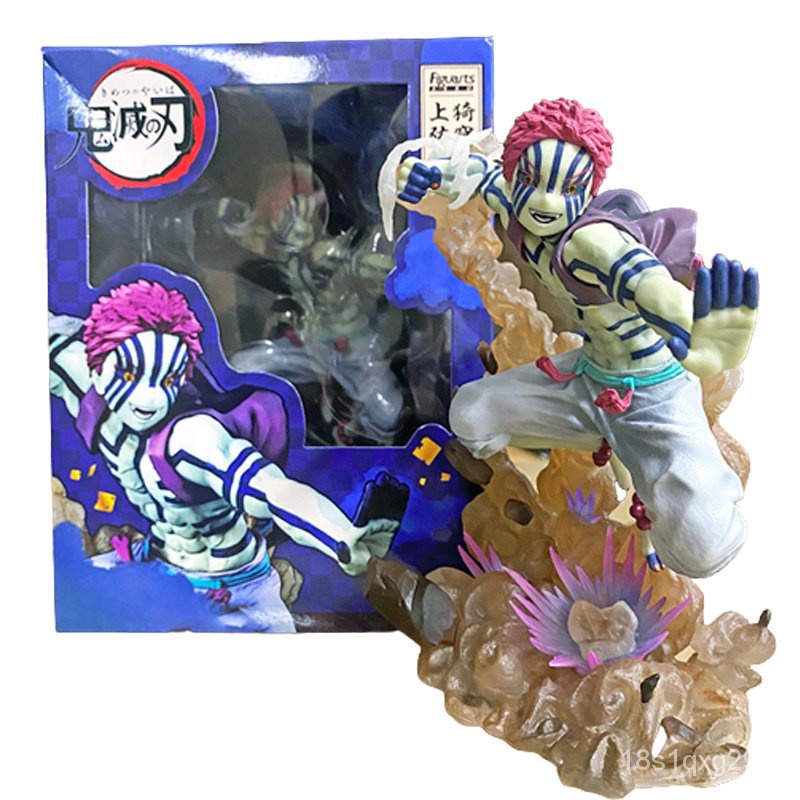 16cm Anime Demon Slayer Akaza Figure Kimetsu No Yaiba Zero Akaza Upper ...