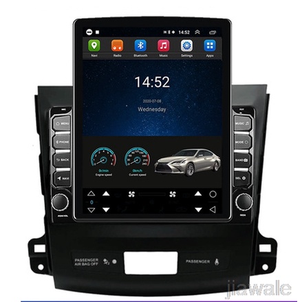 Octa Core Tesla Style Vertical Screen Android Car Gps Stereo Multimedia For Mitsubishi