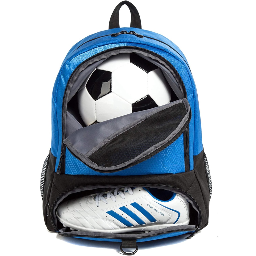 Soccer Backpack with Ball Holder Compartment for Sports Youth Kids Boys