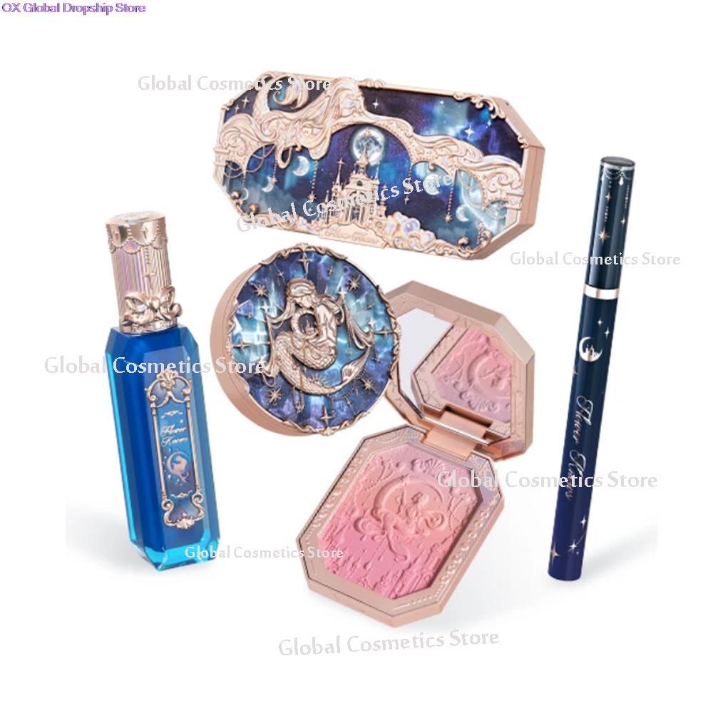 Flower Knows Moonlight Mermaid Series Makeup Kit Jewelry Lip Gloss Eyeshadow Palette Cosmetics 9524