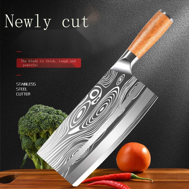 Damascus pattern household meat cutting sharp meat cutting knife