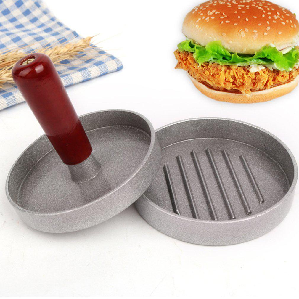 Burger Meat Mold 9cm Round Aluminum Alloy Hamburger Mold Beef BBQ Grill ...