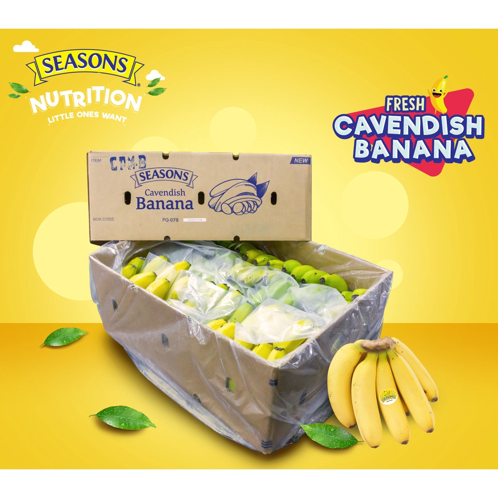 ⊙Seasons Fresh Cavendish Banana Box 13kg Shopee Philippines