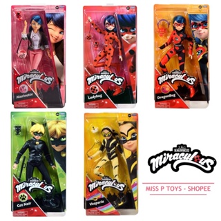 Miraculous Zag Heroez Ladybug Cat Noir 10 Doll 2-Pack Bandai