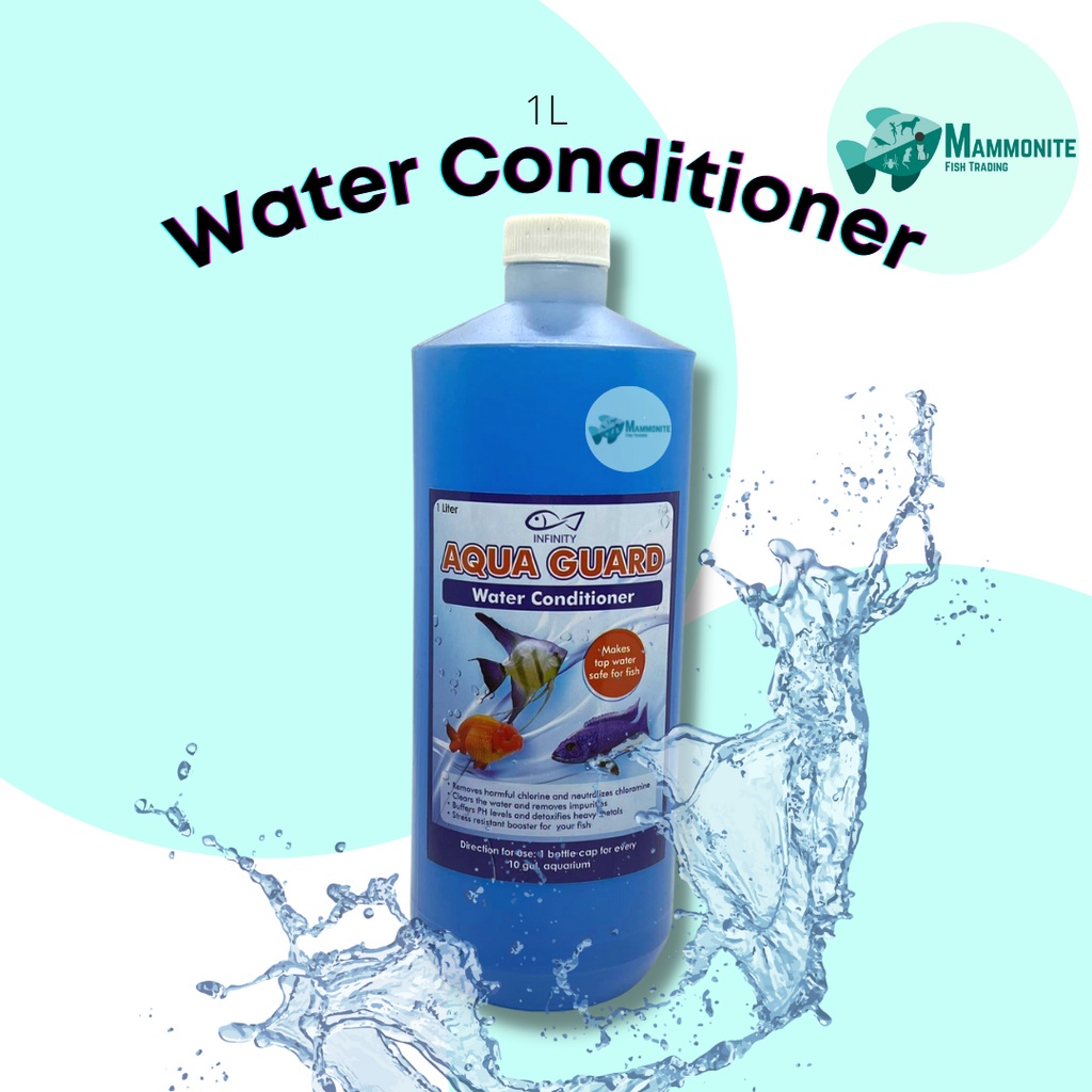 View of Infinity Aqua Guard Water Conditioner 1 Liter For Aquarium Fresh and ...