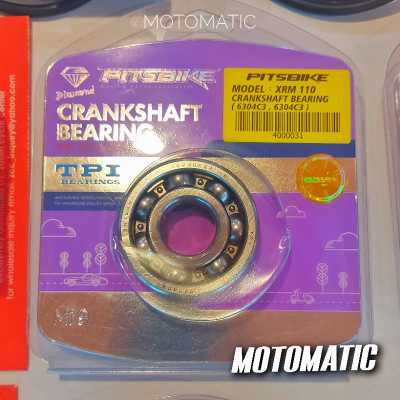 XRM 110 / WAVE 100 (2PCS) C3 Side / Crankshaft Bearing Diamond