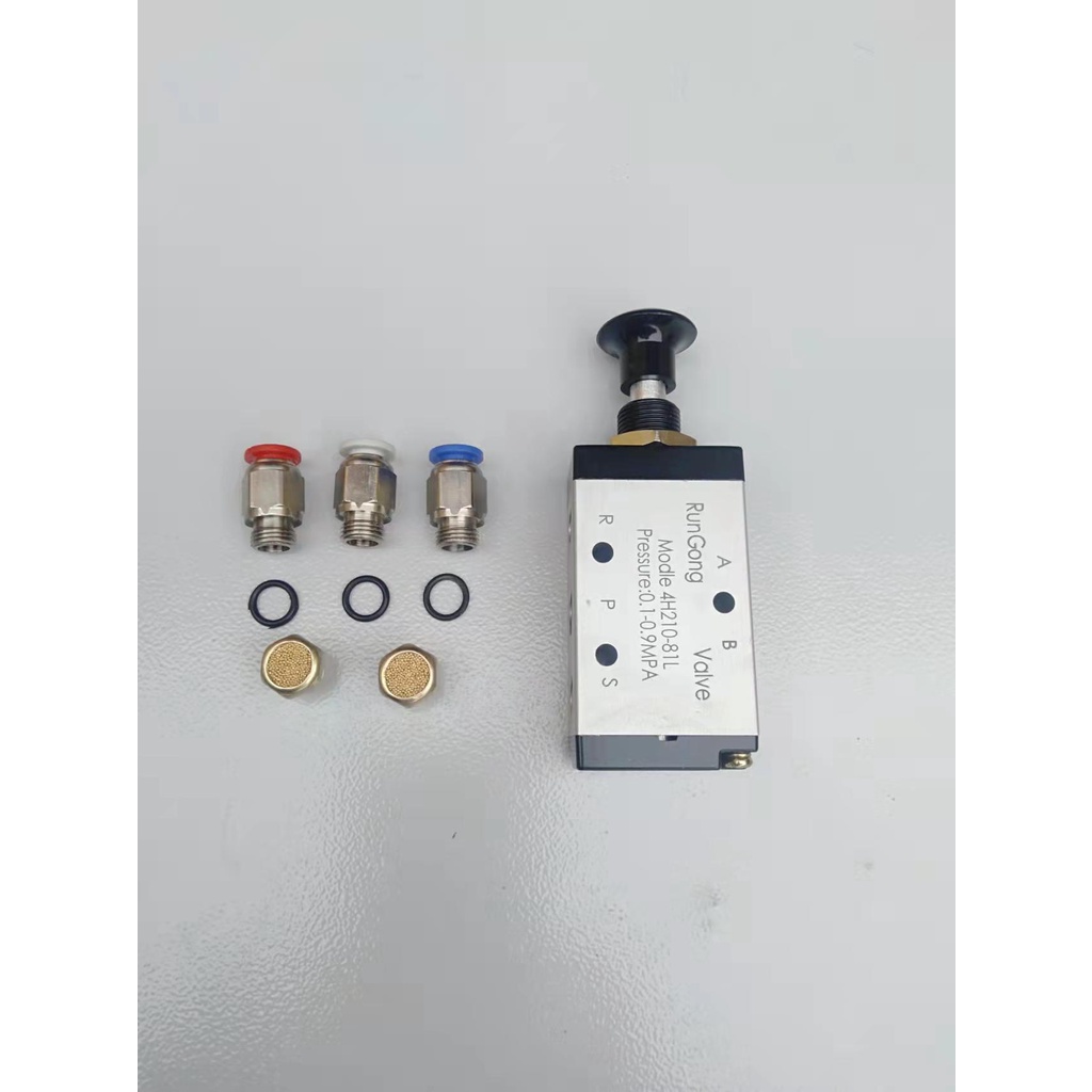 Manual Air Valve Pneumatic Switch Cylinder Hand Rotary Pull Valve With