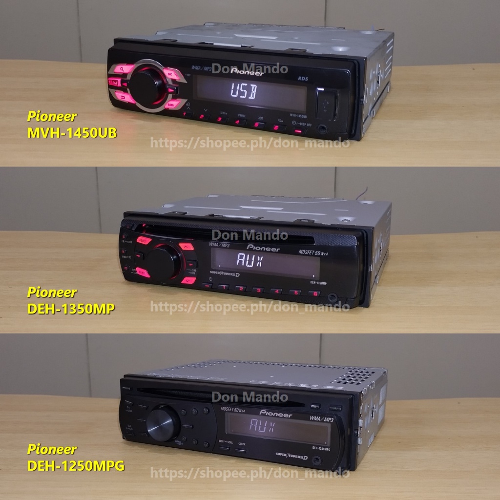 ۞ ¤Original Pioneer 1din car stereos/head units (used). Shopee