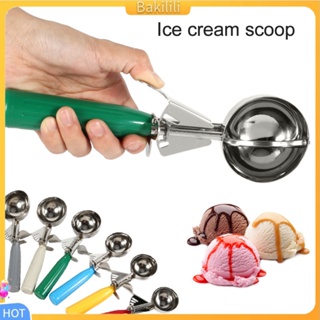 New Multifunctional High Quality Stainless Steel Old Fashioned Ice Cream  Scoop Big Volume Ball Scooper With Trigger 2023 - AliExpress