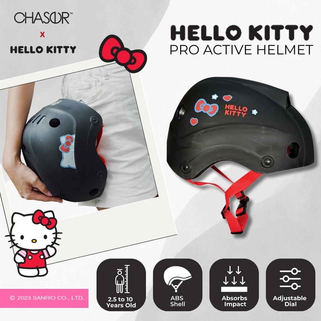 Chaser Kids Active Skate Scooter Bike Helmet-Red