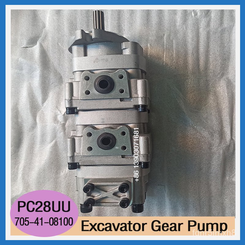 Mini Excavator PC28UU-2 Main Pump PC28UU Hydraulic Gear Pump 705-41 ...