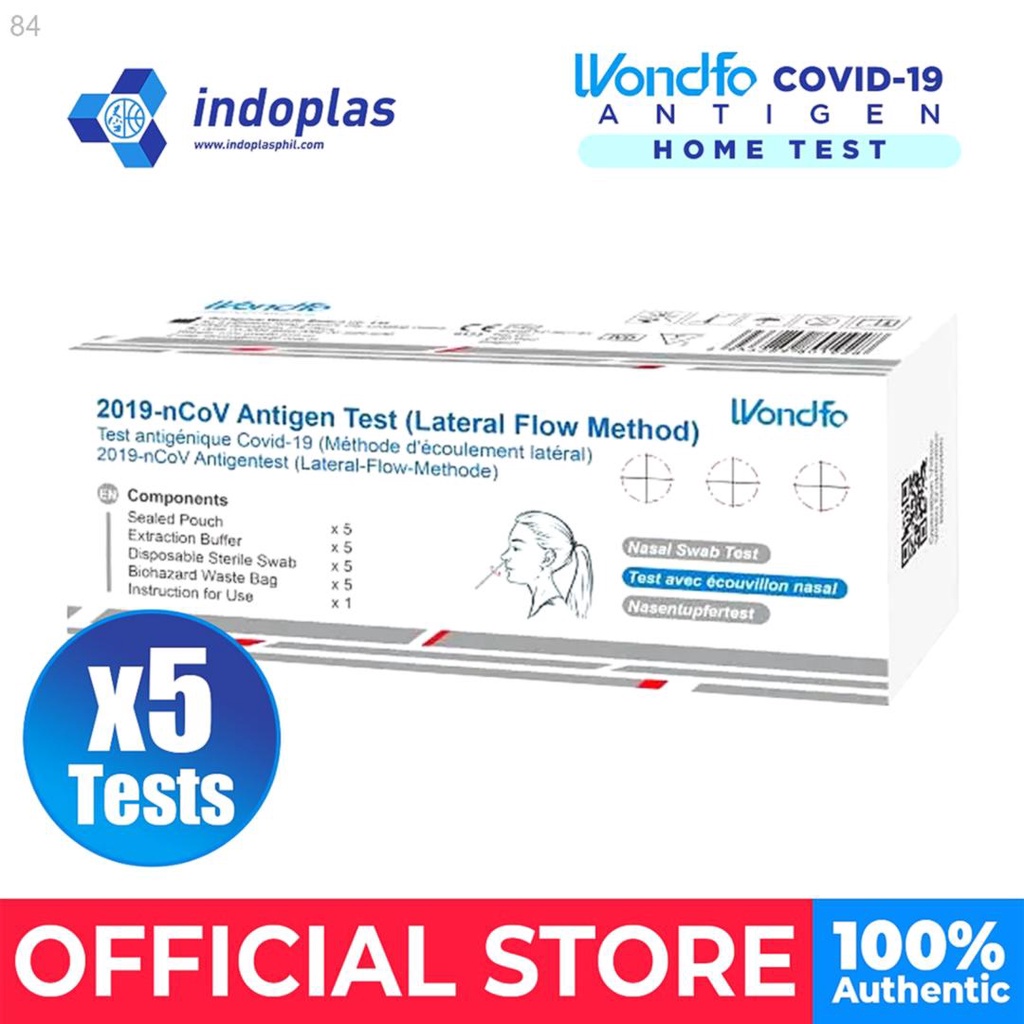 SD SD Abott Zybio Wondfo Antigen Home Test Box of 5 Test Kits (Family