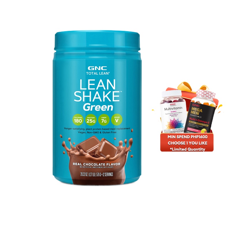 2023 [EXP June/2024] GNC Total Lean Shake Green Chocolate Flavor 1.27lb